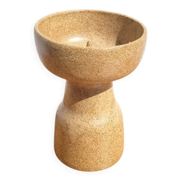 Pique cierge en grès