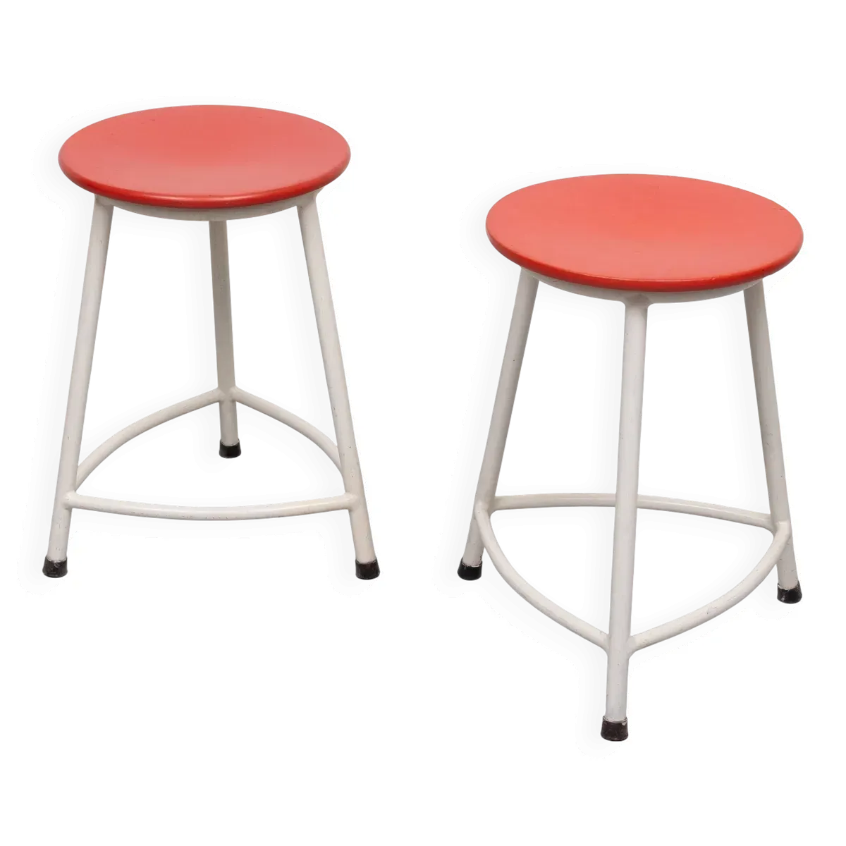 paire de tabourets Ahrend de Cirkel Design Friso Kramer années 1950 Hollande