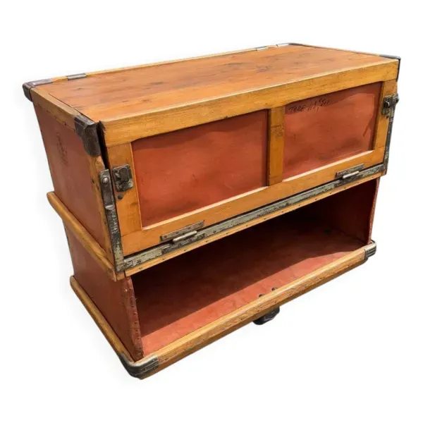 Caisse buffet bar / étagère – Mobilier industriel « Suroy »