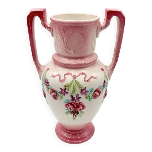 Vase Art Nouveau en barbotine Longchamp Terre de Fer