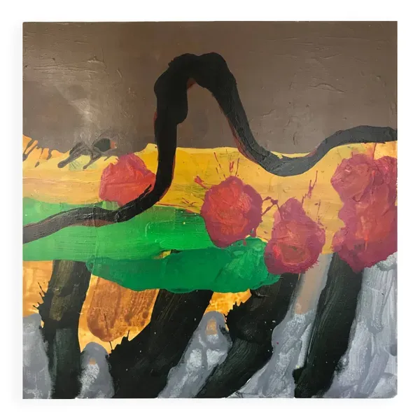 Acrylique sur toile de delphine epron (1967).sentier,2006