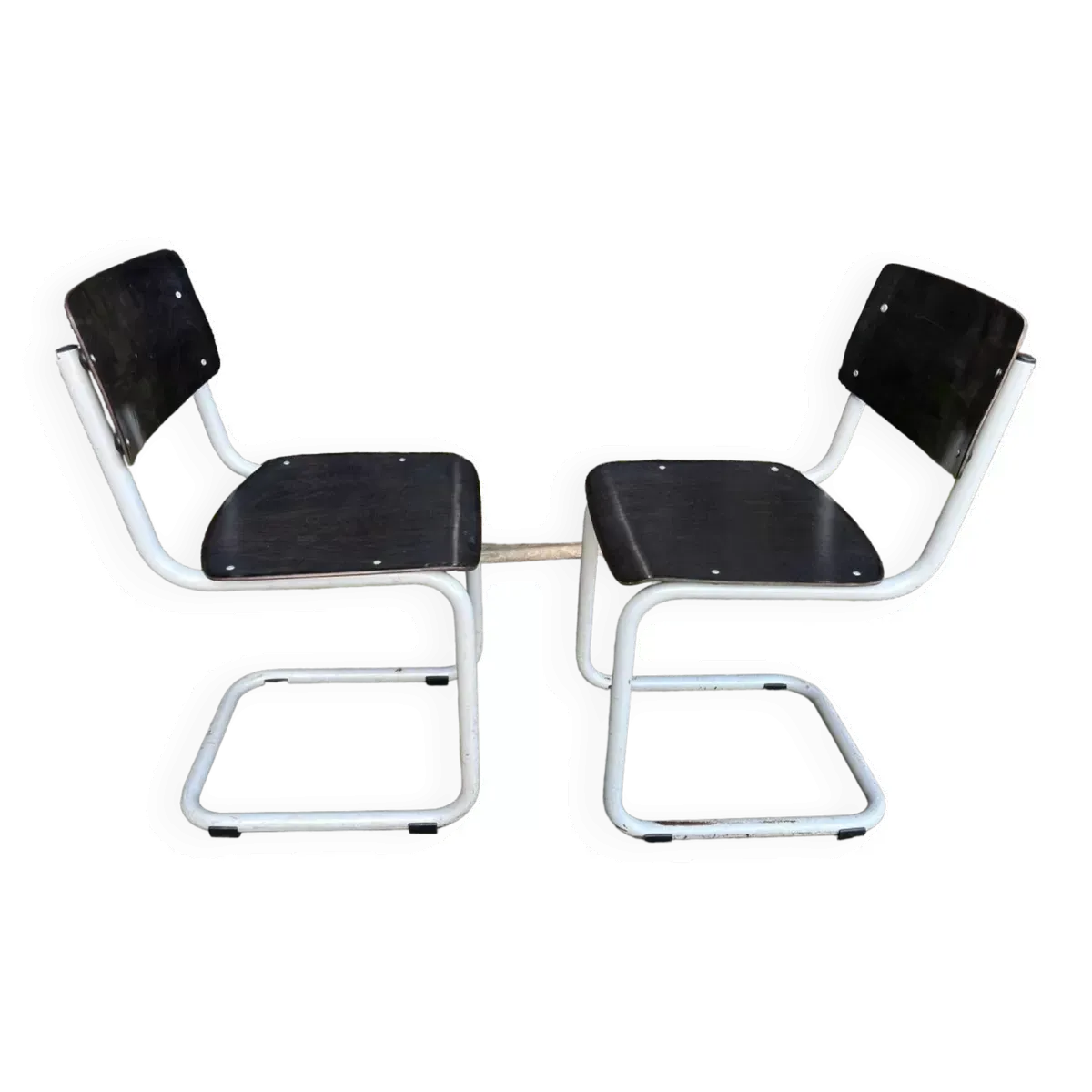 Paire de chaises industrielles