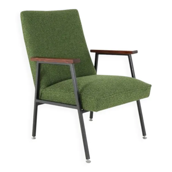 Fauteuil 'Genie' Gispen design néerlandais des années 50   entièrement restauré