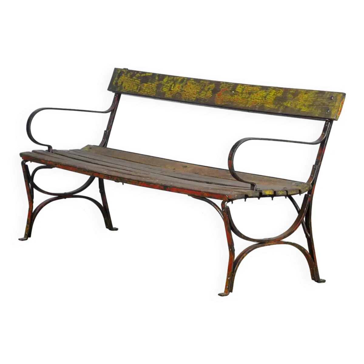 Banc de Parc en Fer Riveté Années 1920