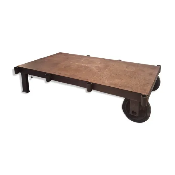 Table basse industrielle, vers 1970