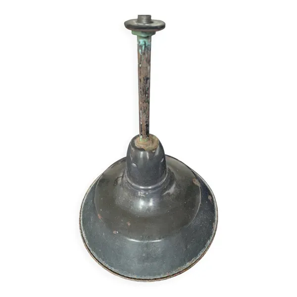 Suspension industrielle vintage en métal