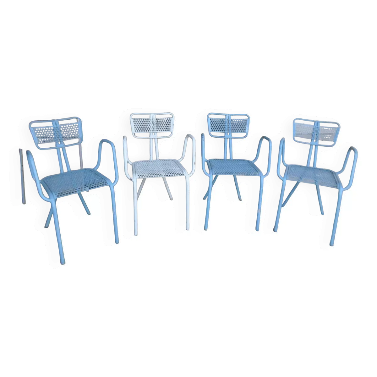 Ensemble de 4 fauteuils ''radar'' par rene malaval circa 40's