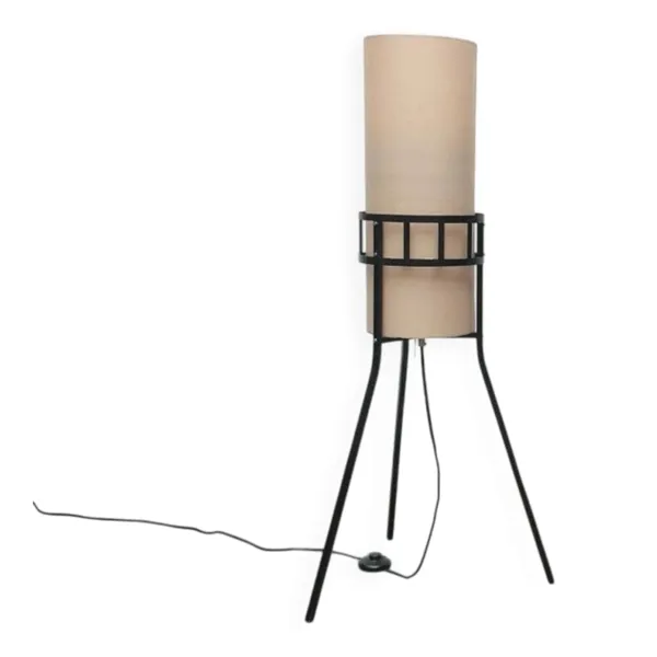 Lampadaire trépied fusée de la RDA de l'Allemagne de l'Est du milieu du siècle par Leuchtenbau Saller, années 1960