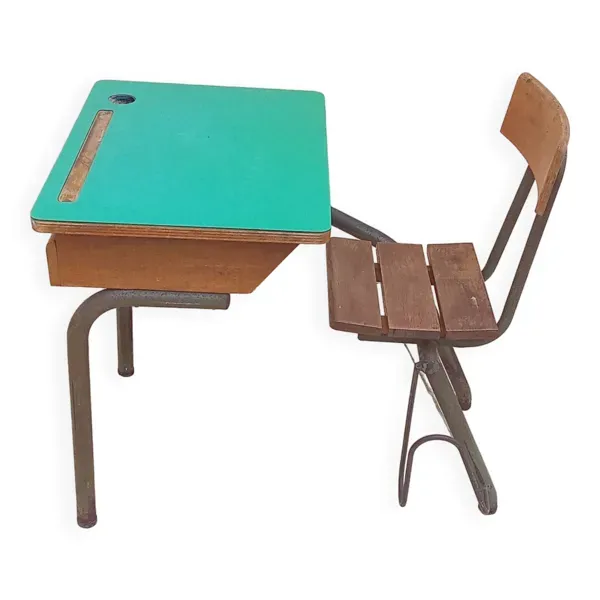 Ancien bureau d'école vintage