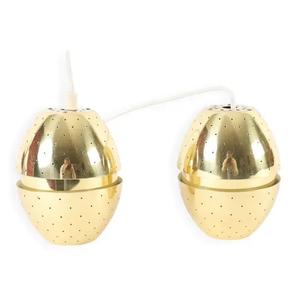 Hans-agne jakobsson paire de plafonnier en forme d’œuf modèle florina t790