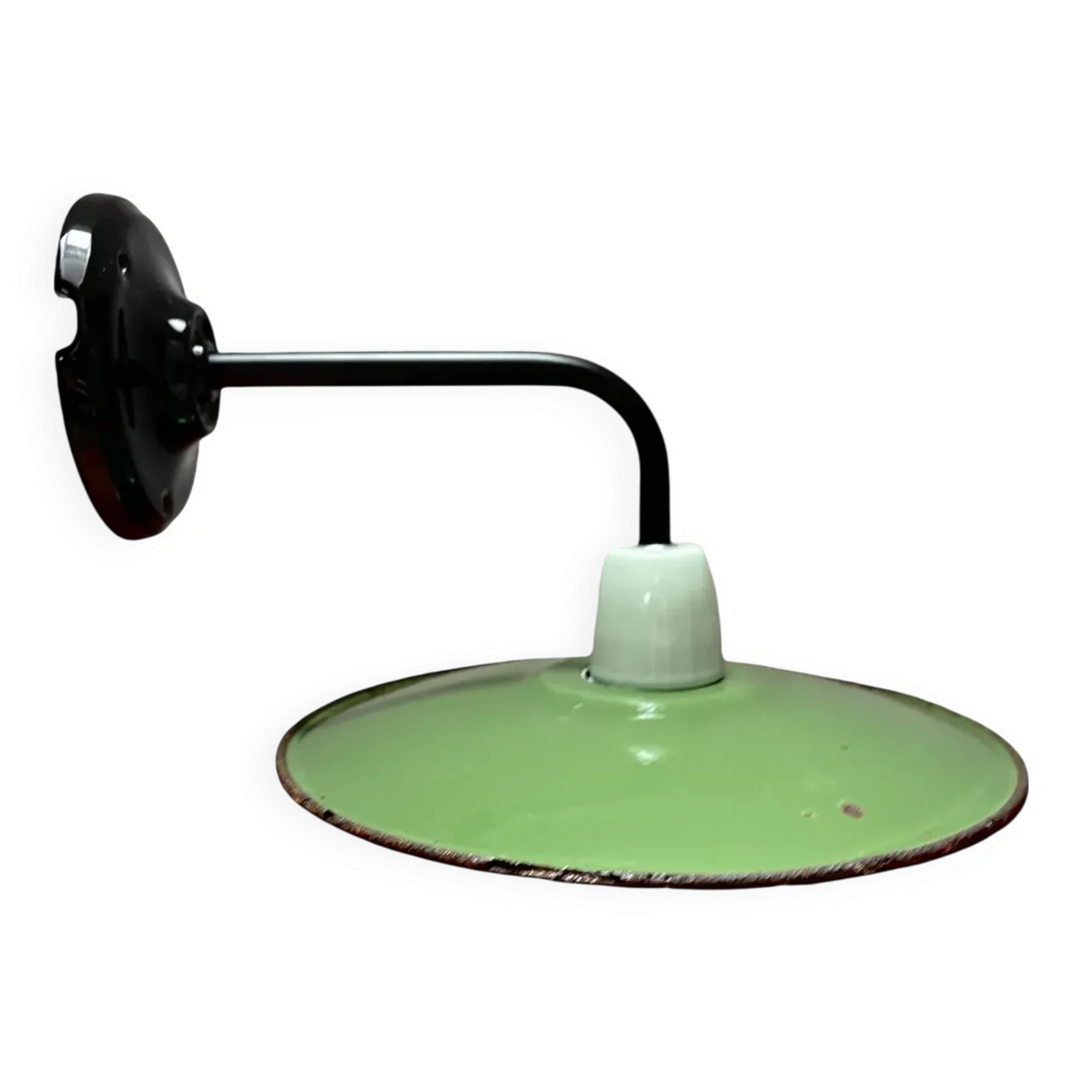 Applique murale vintage en tôle émaillée