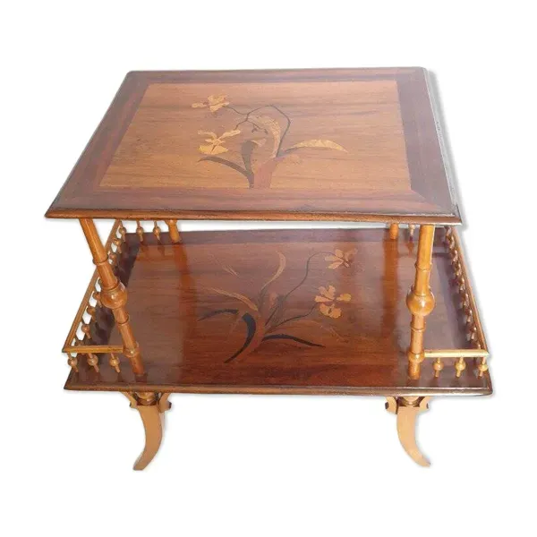 Table à thé Art Nouveau école de Nancy, début XXe