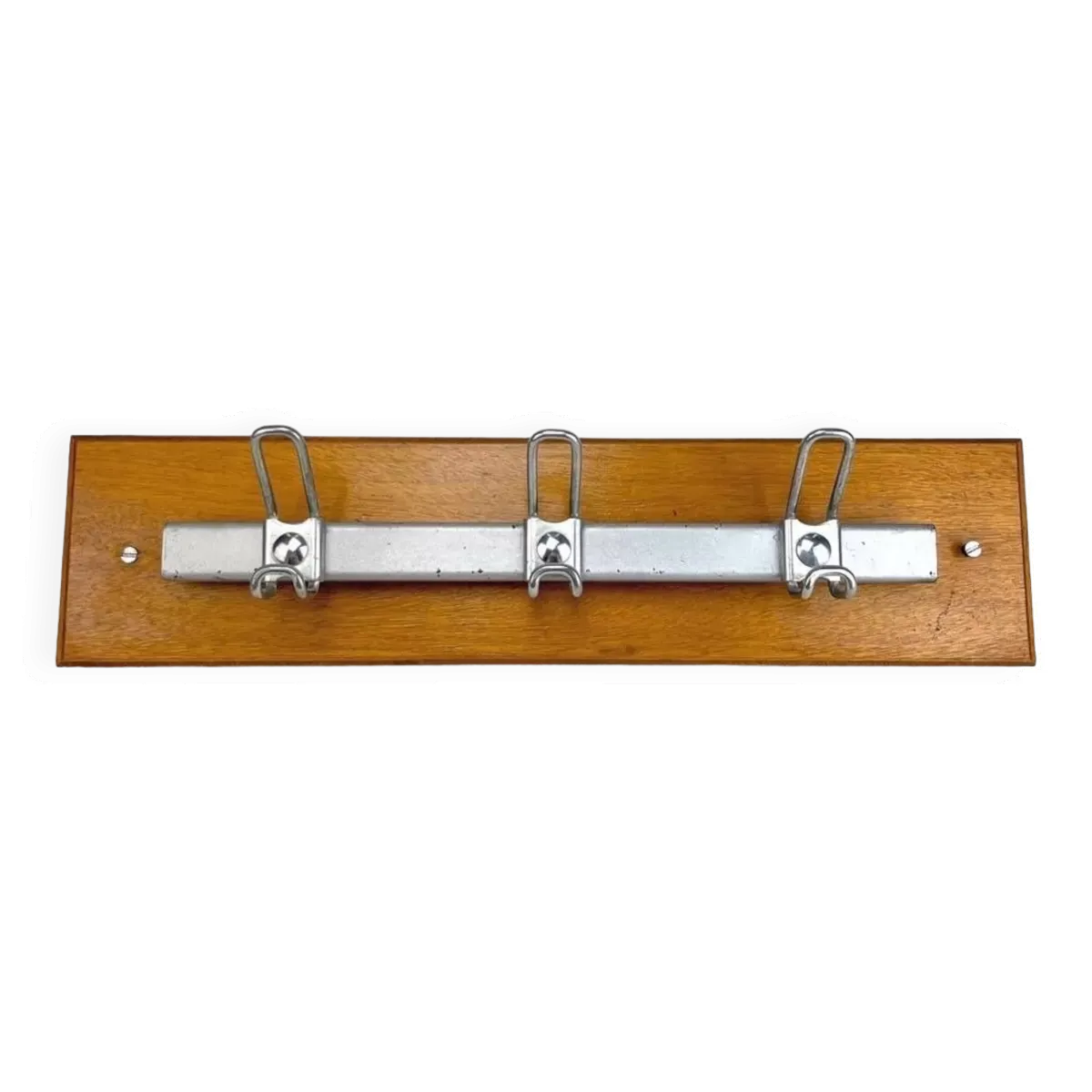 Porte-manteaux industriel vintage bois et métal