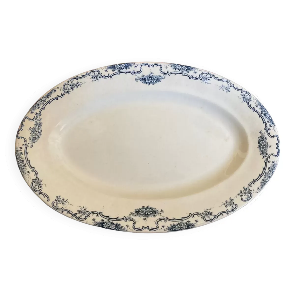 Plat ovale Terre de Fer Salin modèle yvonne