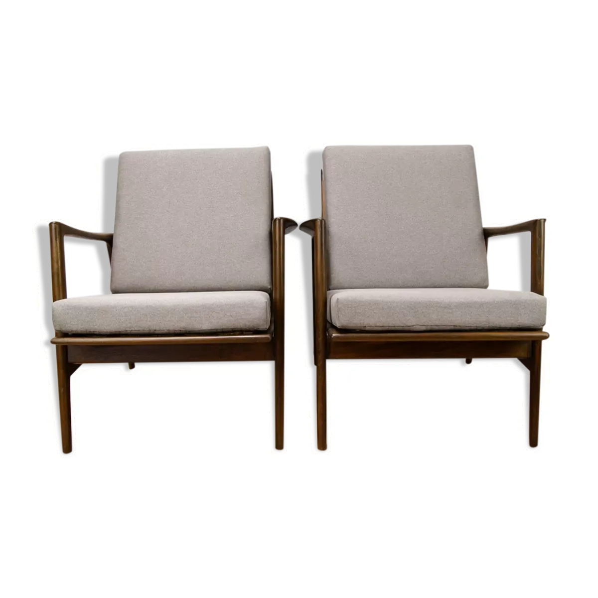 2 fauteuils de swarzędzka, années 1960, modèle 300-139