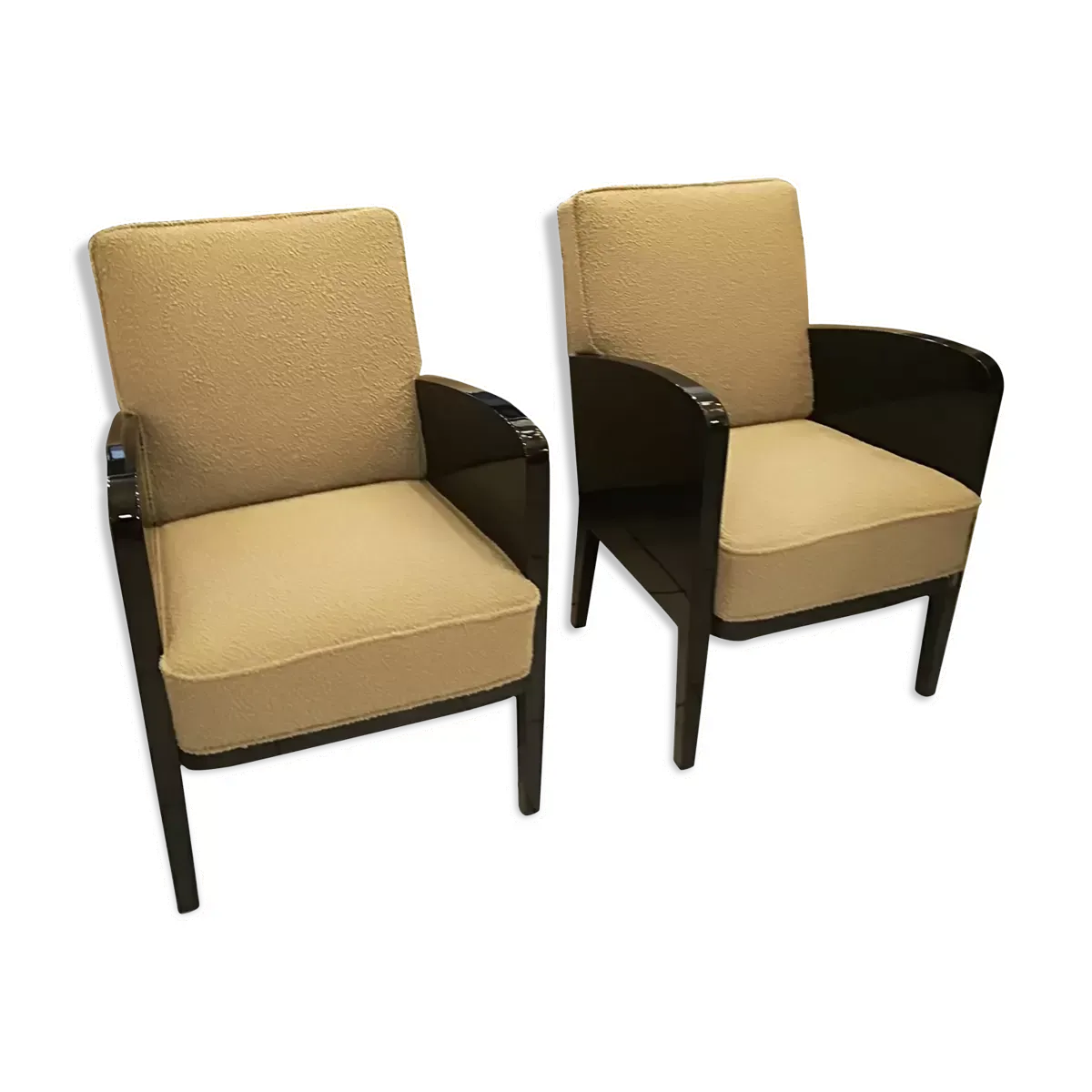 Paire de fauteuils Damon et Berteaux art déco, français, vers 1930