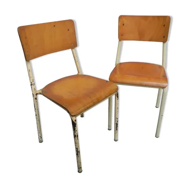 2 chaises empilables