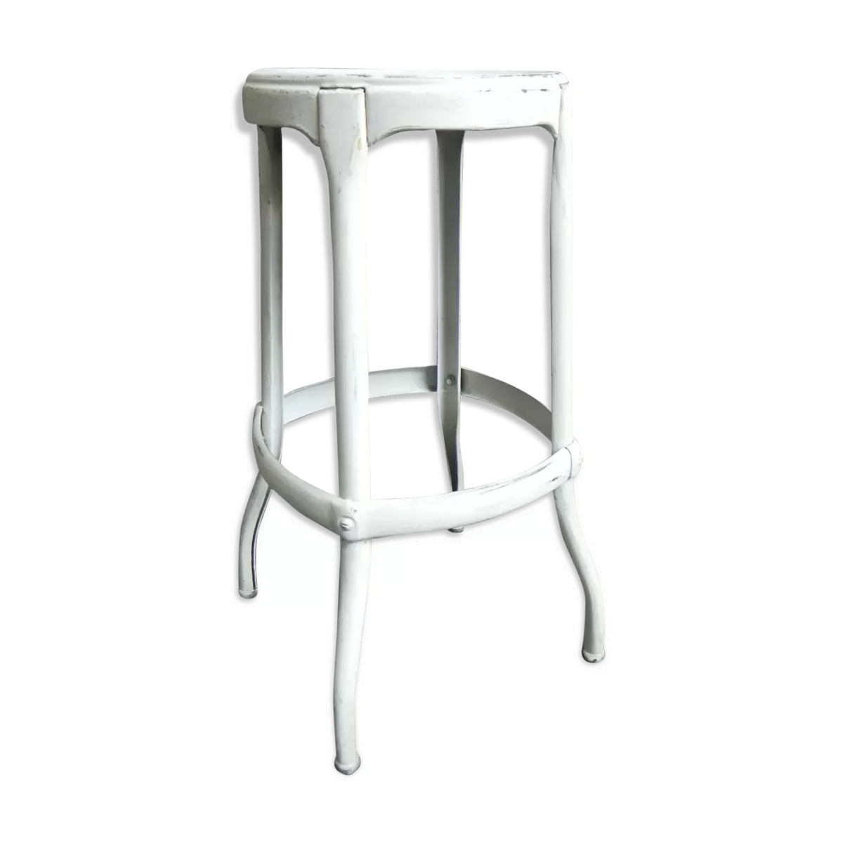 Tabouret en acier industriel