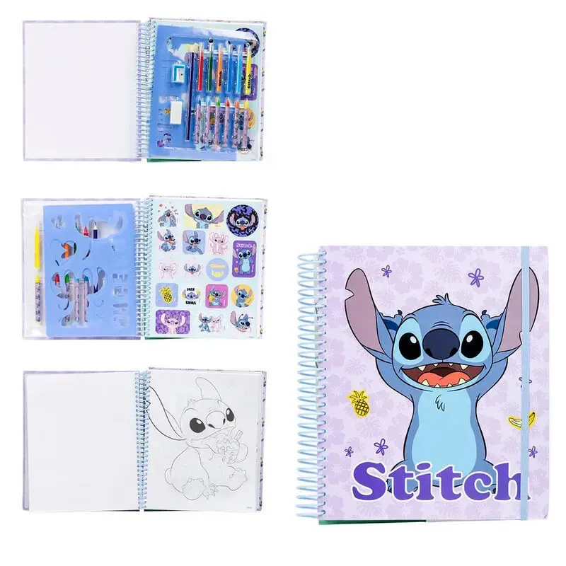 Coffret de papeterie album Cerda Disney Stitch