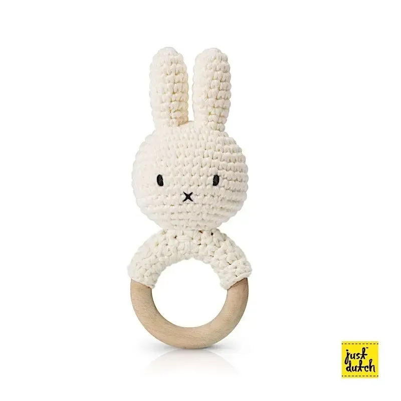 Hochet Miffy Teether Eco-Cotton Just Dutch