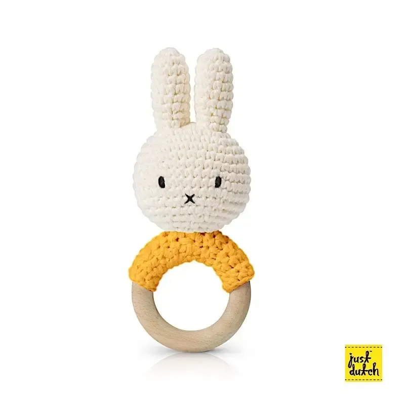 Hochet Miffy Teether Eco-Cotton Just Dutch