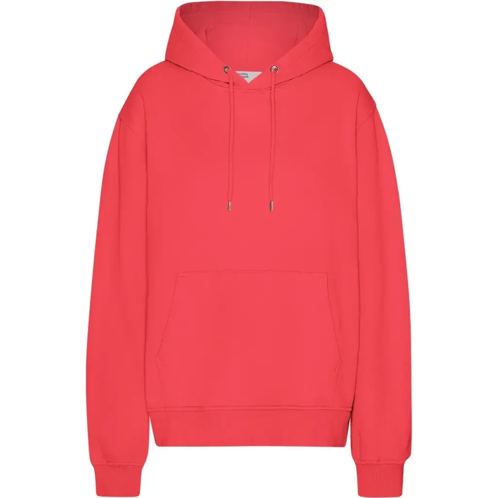 Sweatshirt à capuche Colorful Standard Classic Organic Red Tangerine