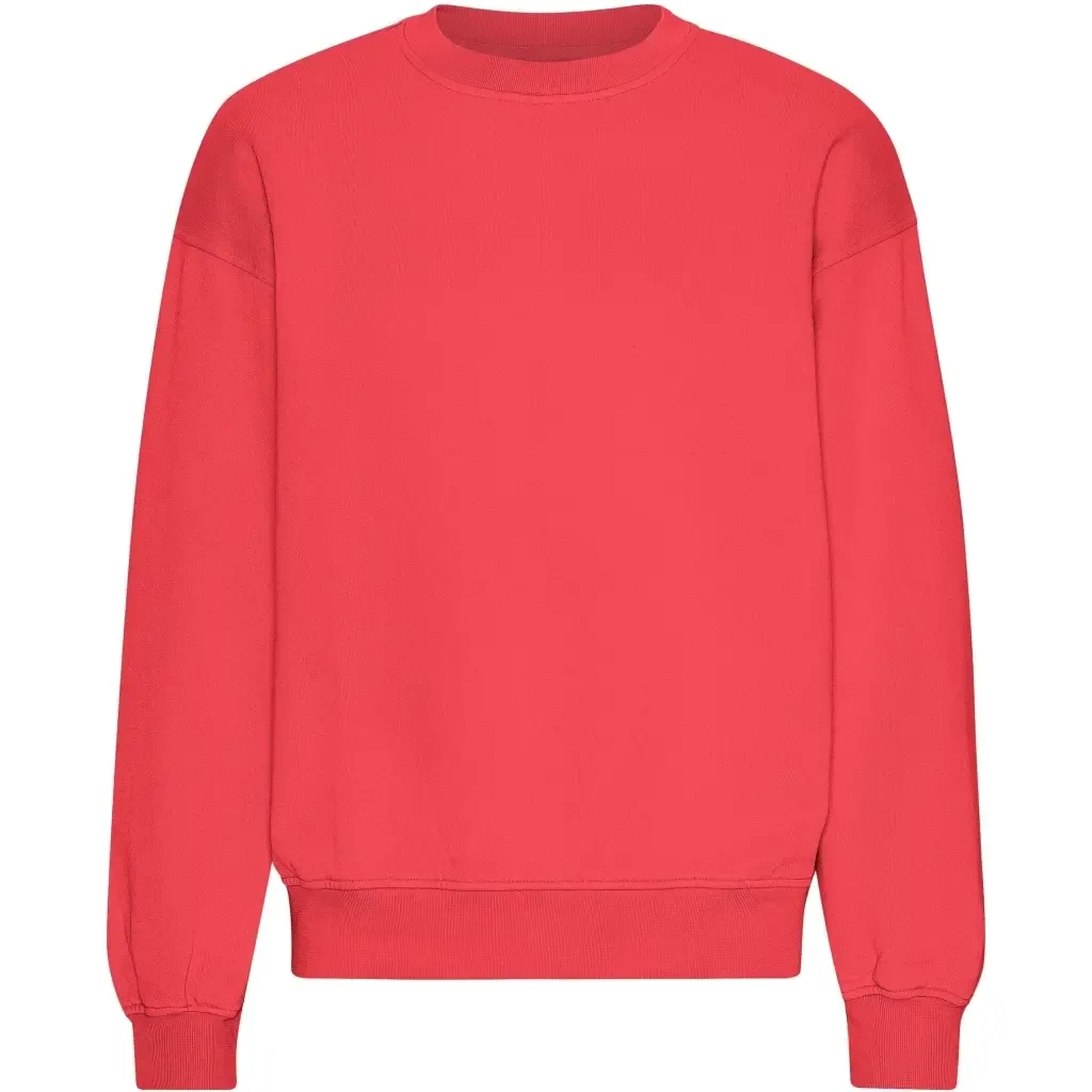 Sweatshirt col rond oversize Colorful Standard Organic Red Tangerine