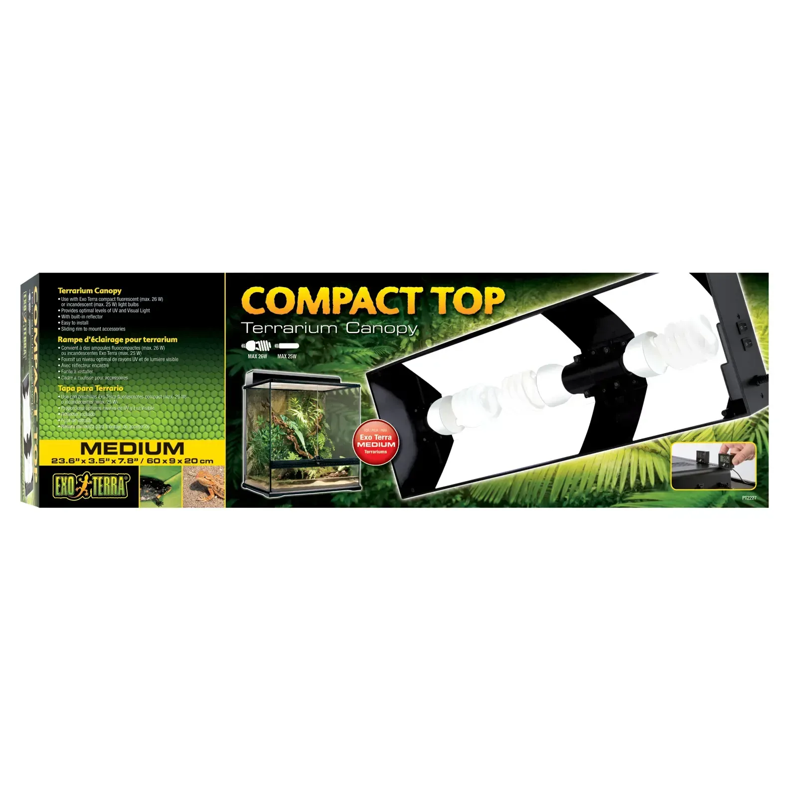 Rampe éclairage pour terrarium Exo Terra Compact Top M