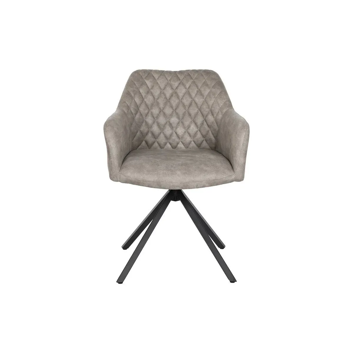 Chaise microfibre loft en métal DKD Home Decor