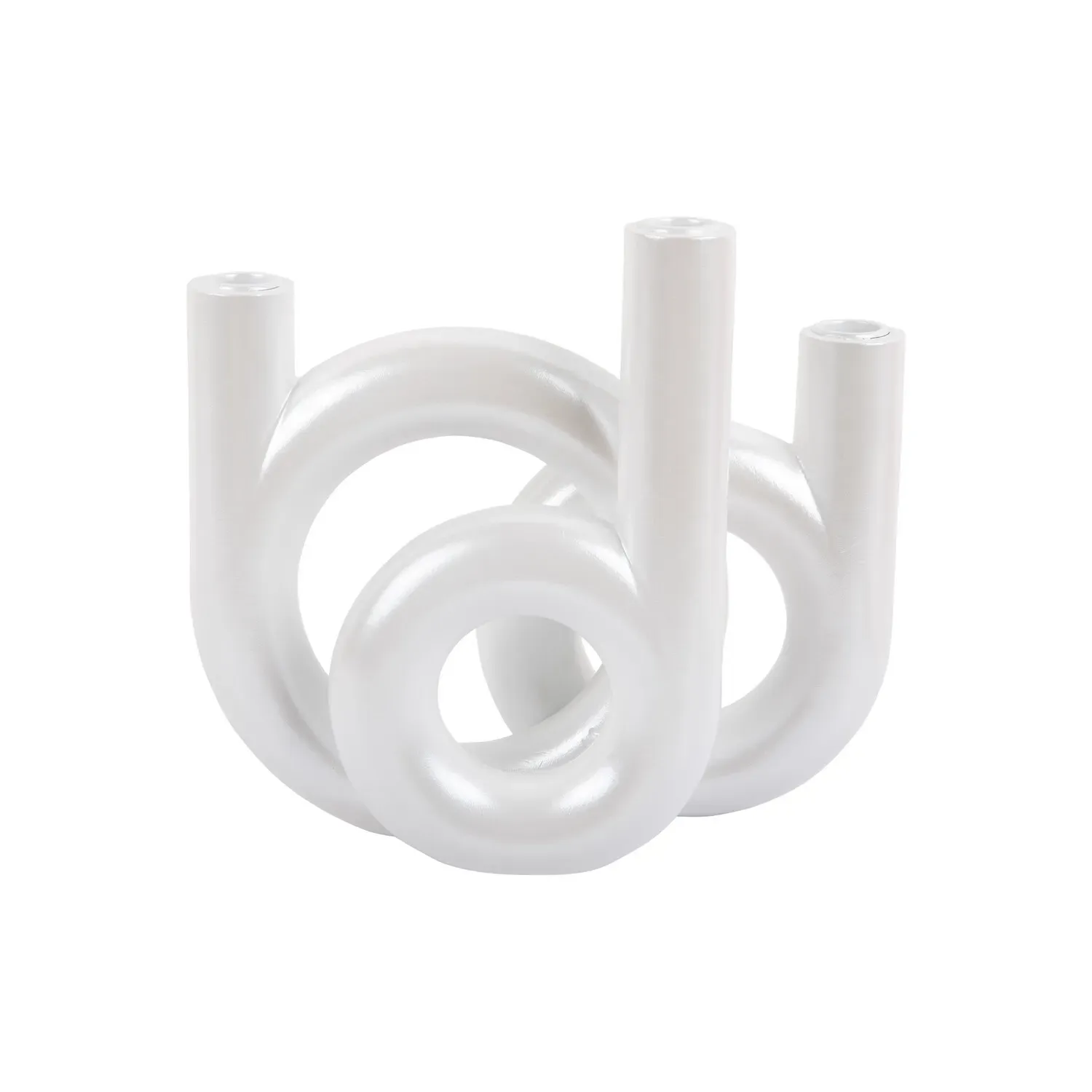 Bougeoir en verre Present Time Rings Medium