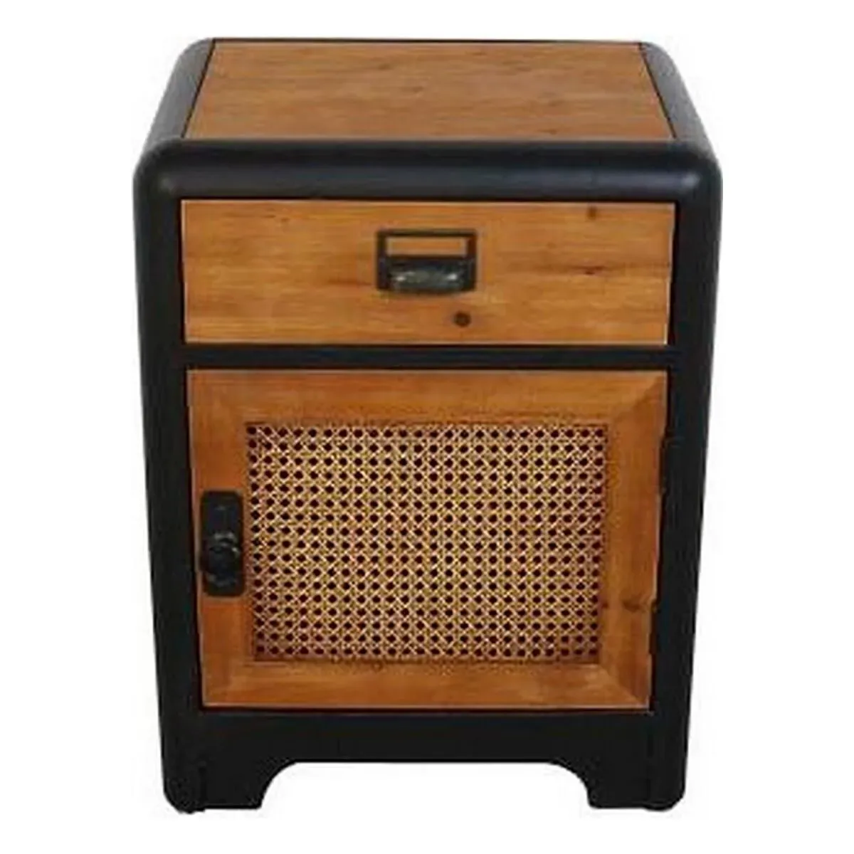 Table de chevet sapin métal DKD Home Decor