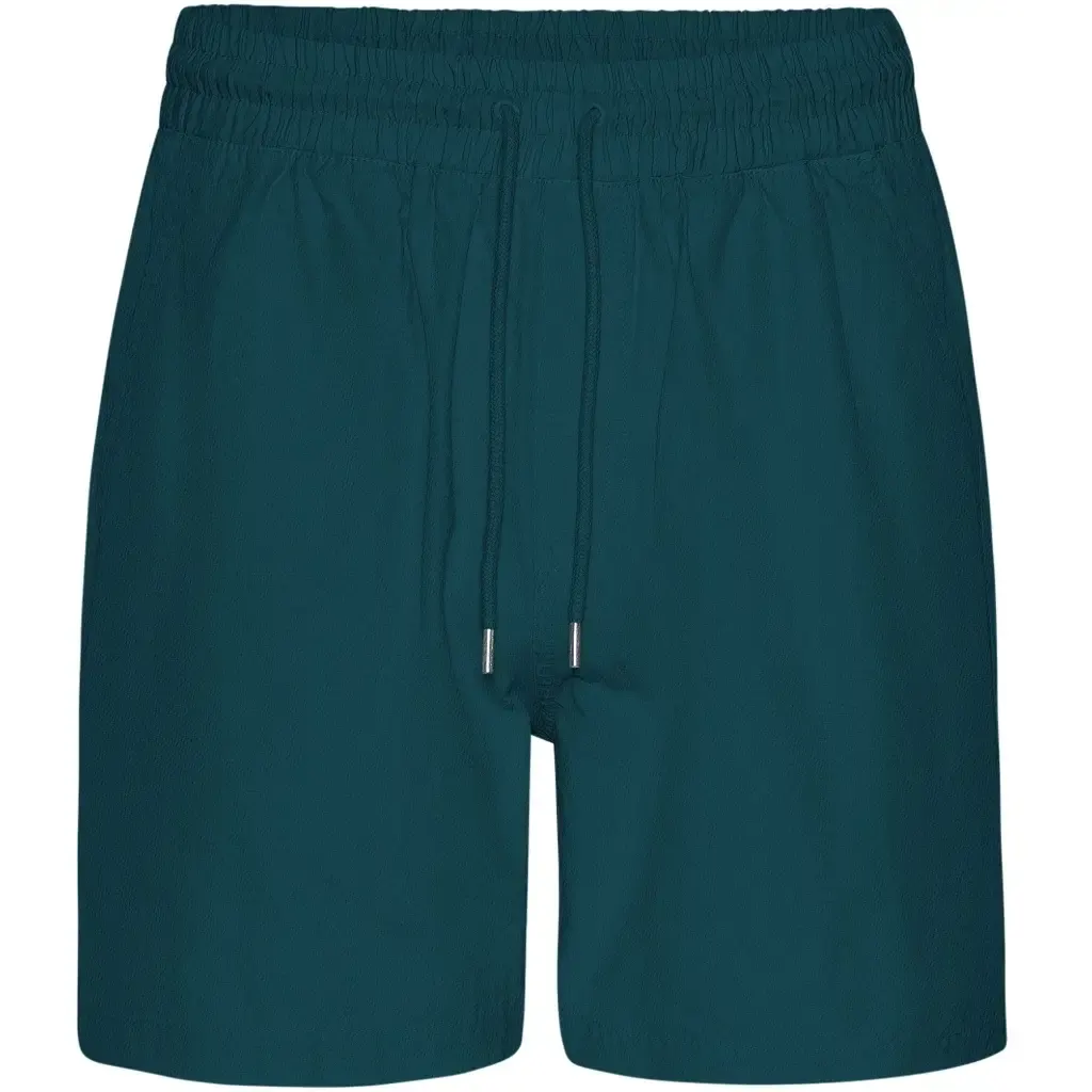 Short Colorful Standard Twill Ocean Green