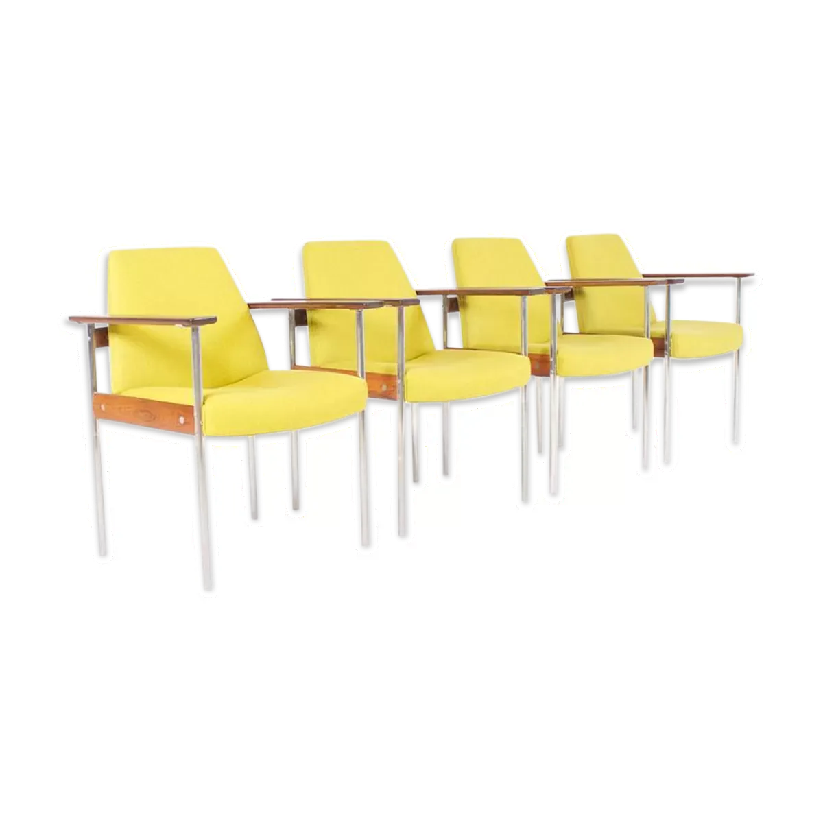 Quatre chaises  Sven Ivar Dysthe pour Dokka Møbler