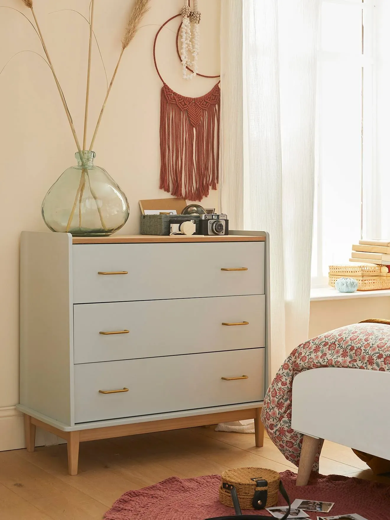 Commode prof. 42 cm SIXTIES vert de gris