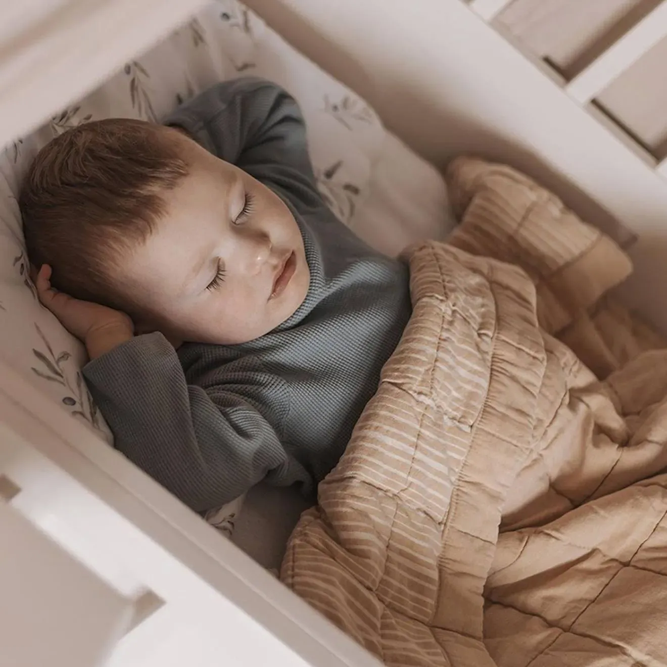 Couverture Enfant Réversible Coton Lavé Anna Terracotta