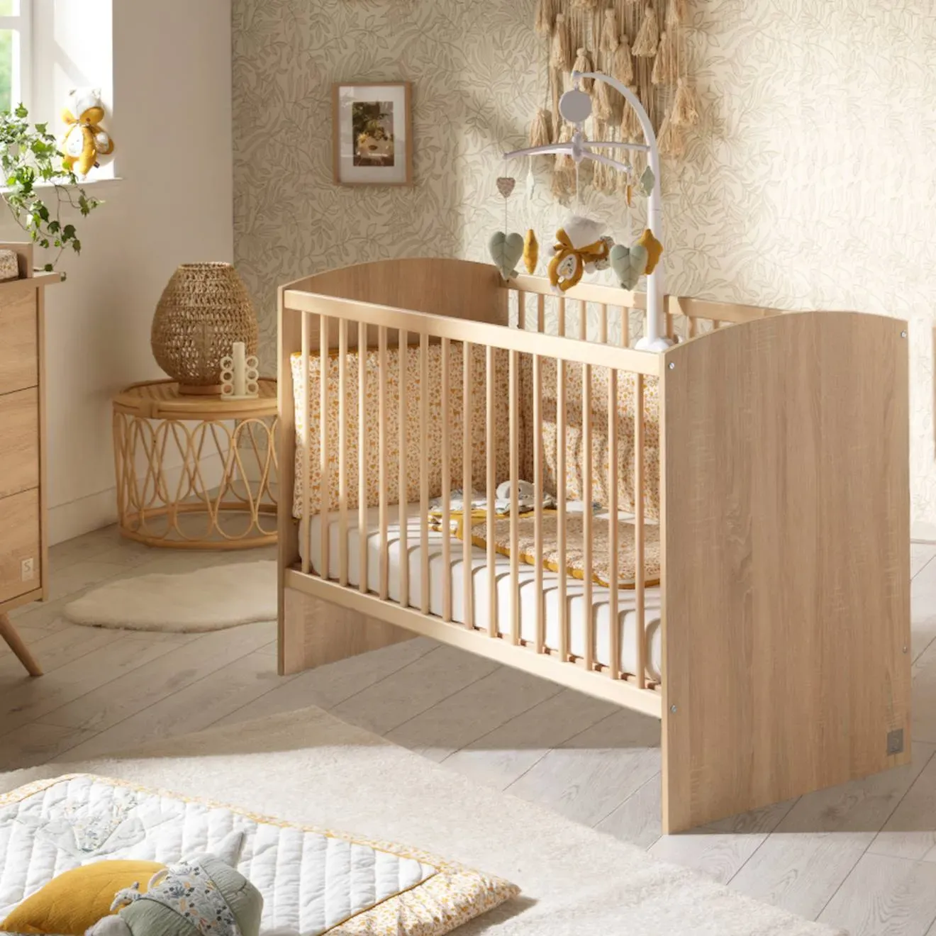 Lit Bébé À Barreaux - Access Marron