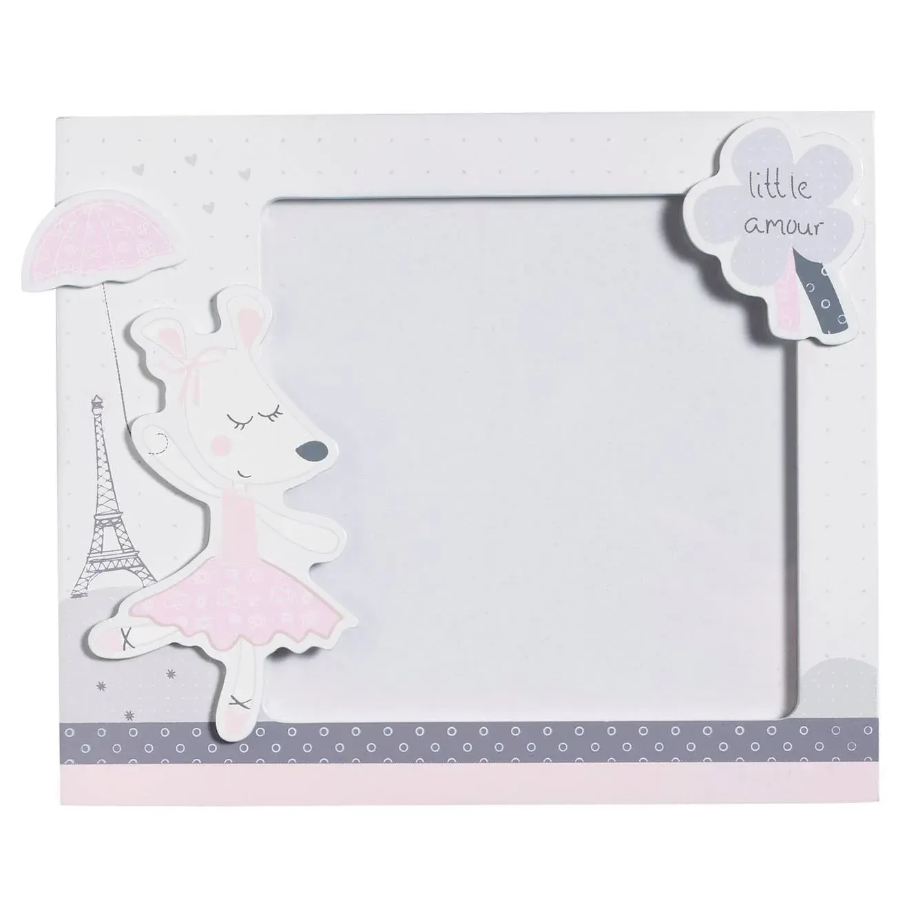 Set De 2 Cadres Photos Enfant En Bois - Lilibelle Gris