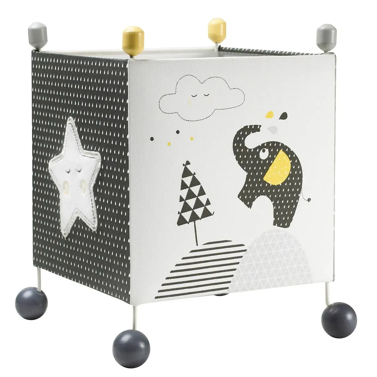 Luminaire Enfant À Poser En Coton - Babyfan Gris