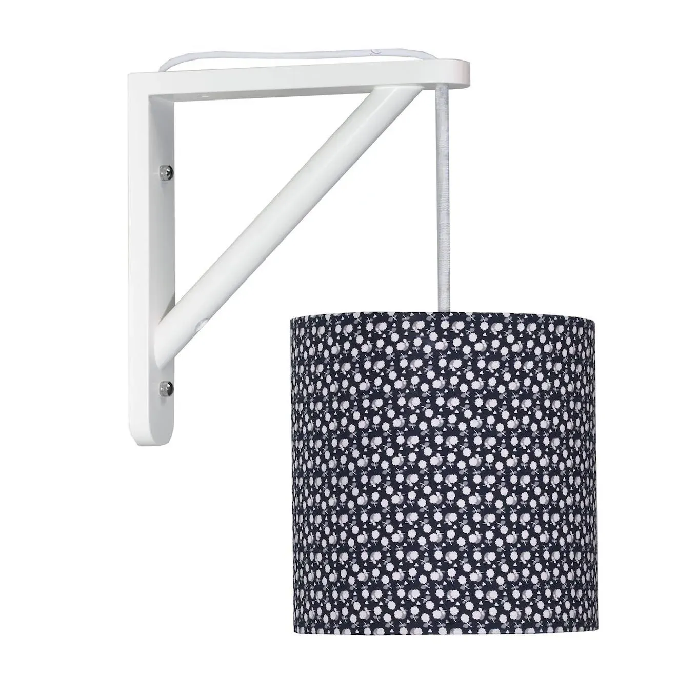 Applique Murale En Coton - Miss Fleur De Lune Bleu Marine