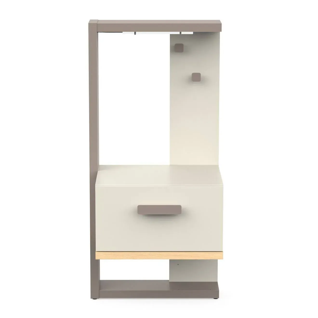 Chevet 1 Tiroir Camillia Gris