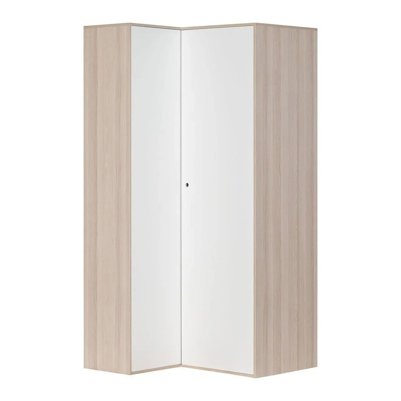 Armoire D'angle 6 Étagères Spot Chêne Clair