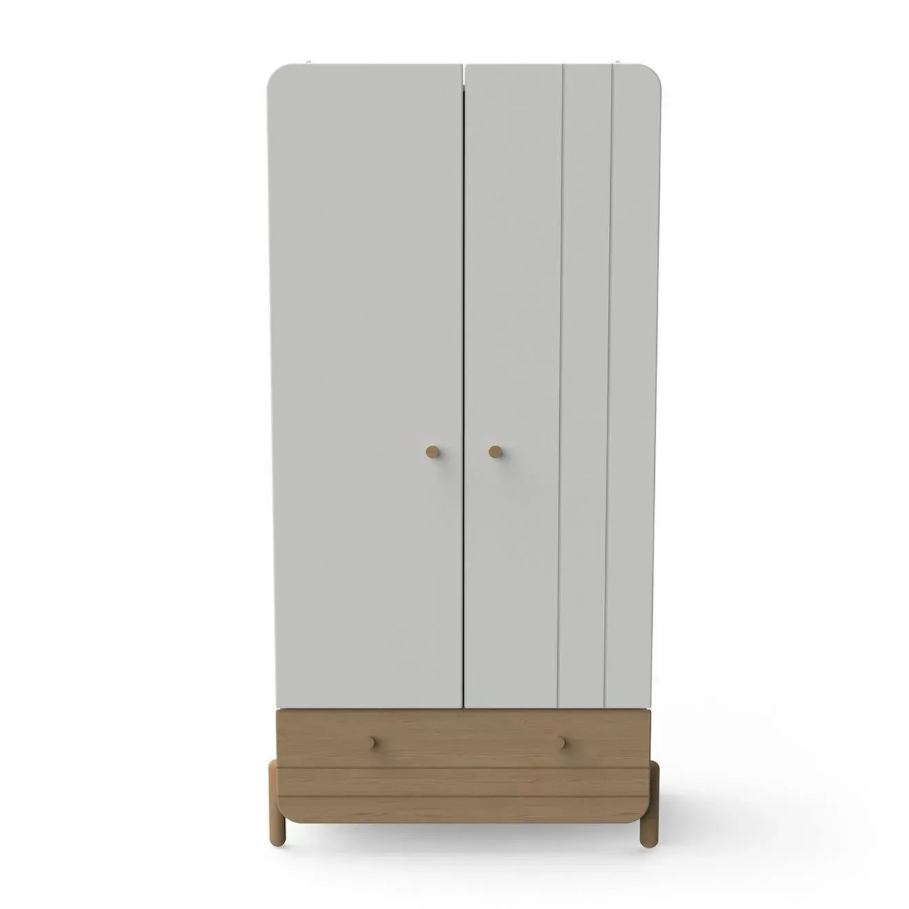 Armoire 2 Portes Ouvrantes Et 1 Tiroir Blanc