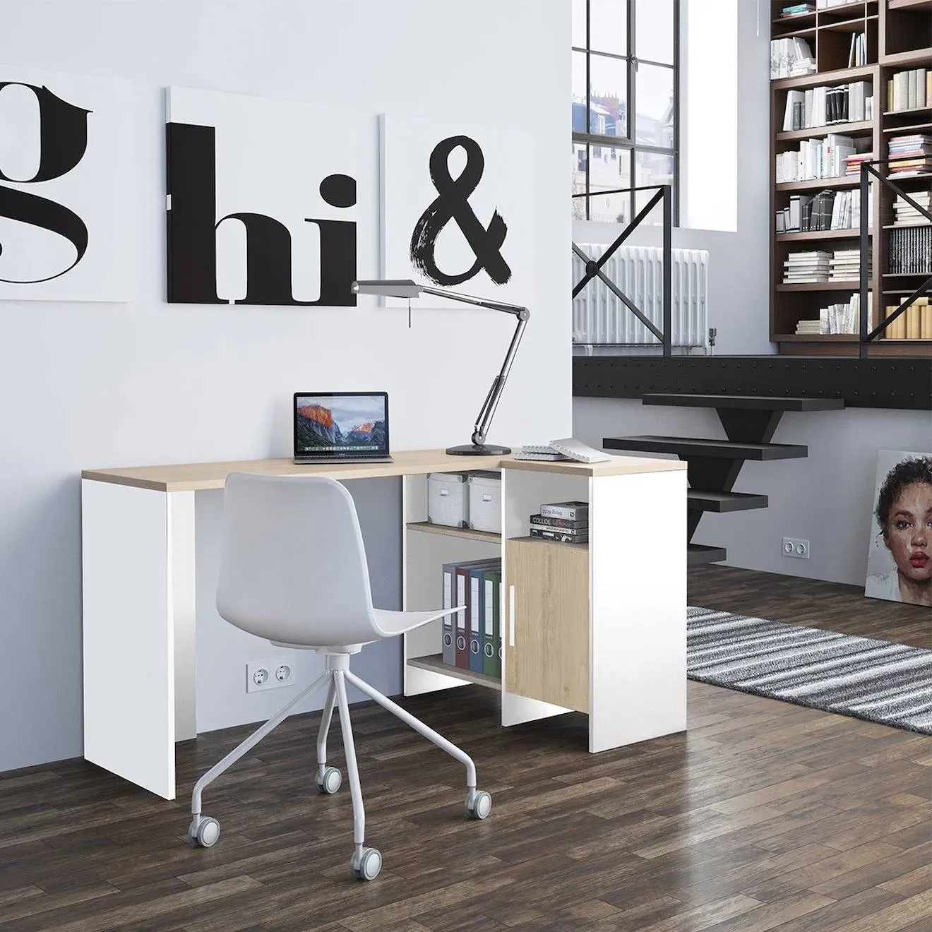 Bureau Liverpool Blanc