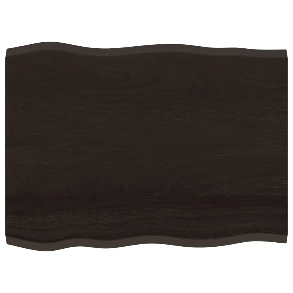 Dessus de table bois chêne massif traité bordure assortie