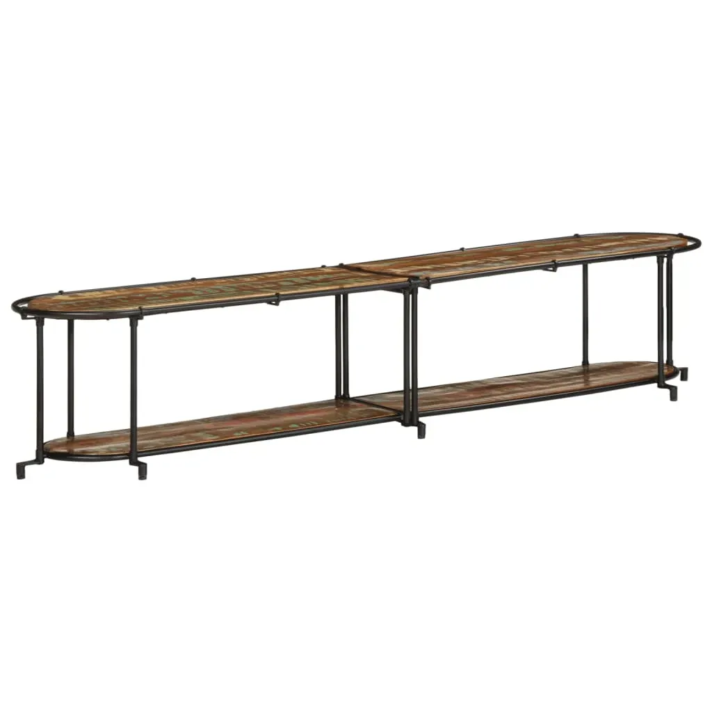 Meuble TV 200x42x40 cm Bois massif de récupération