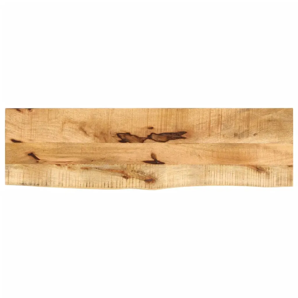 Dessus de table 110x20x3,8cm bord vif bois massif manguier brut