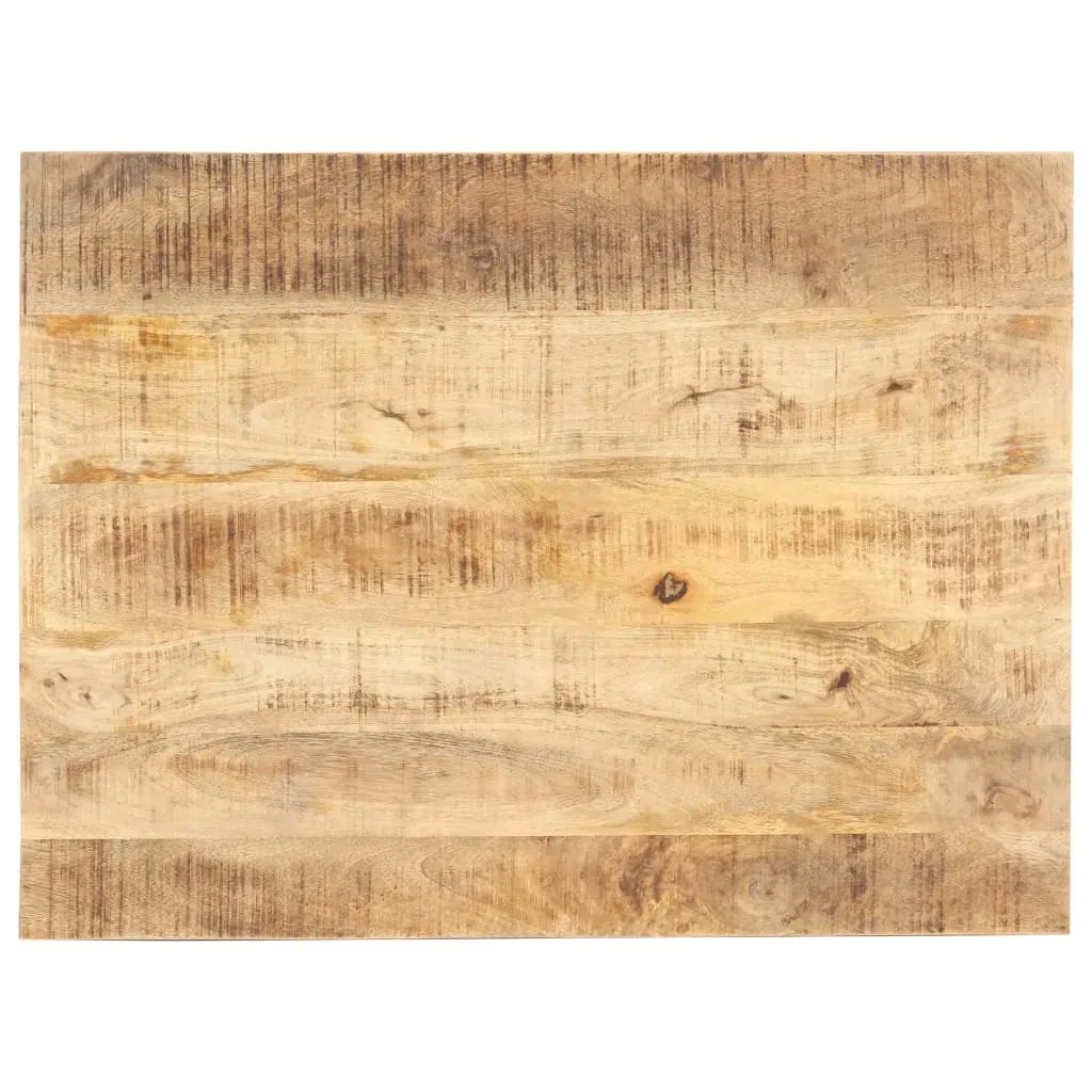 Dessus de table Bois de manguier solide 15-16 mm 80x70 cm