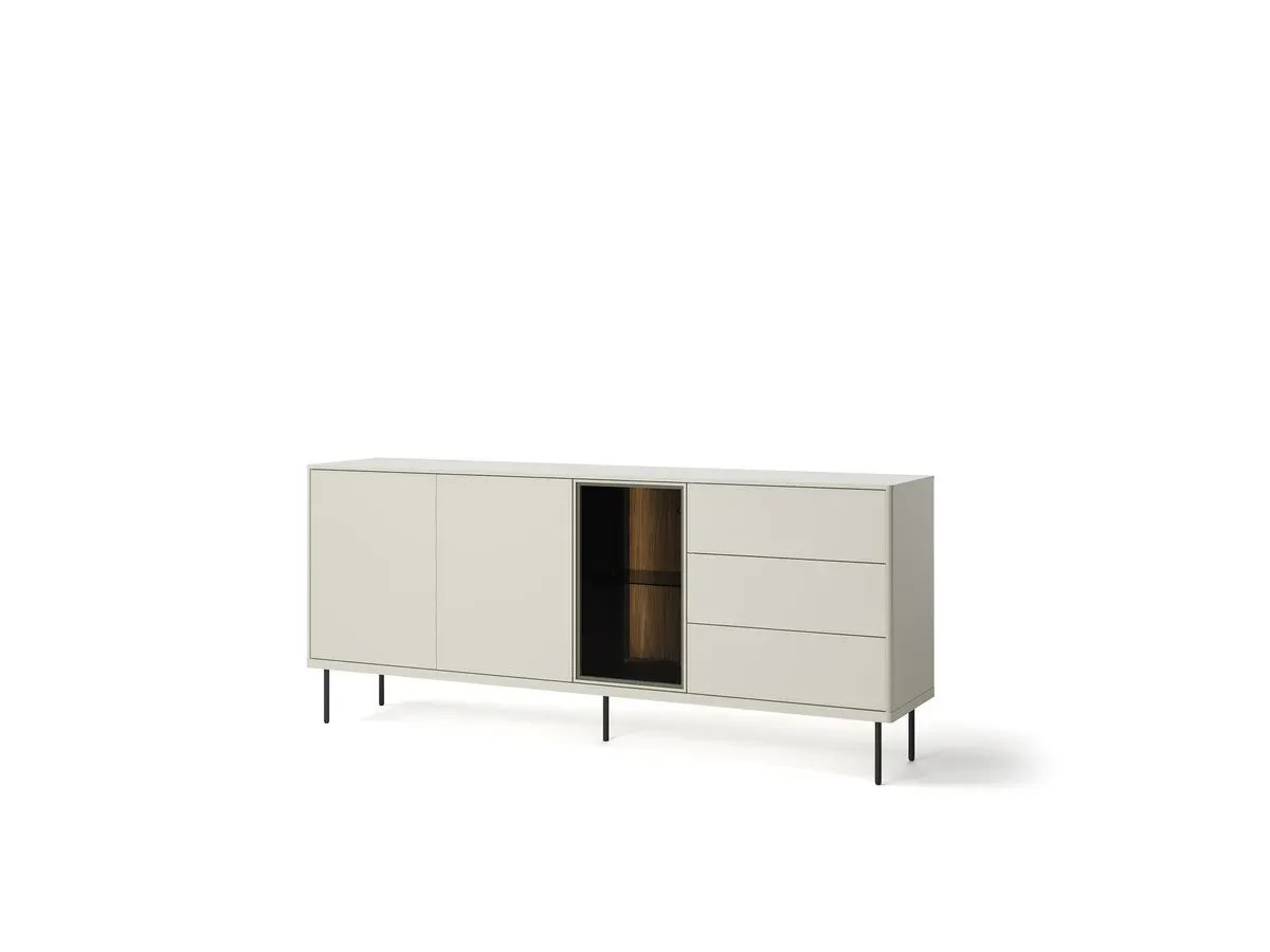 Illustration numéro 2 du produit Buffet 3 portes 3 tiroirs 194 cm ESPERA avec LEDS    BOBOCHIC