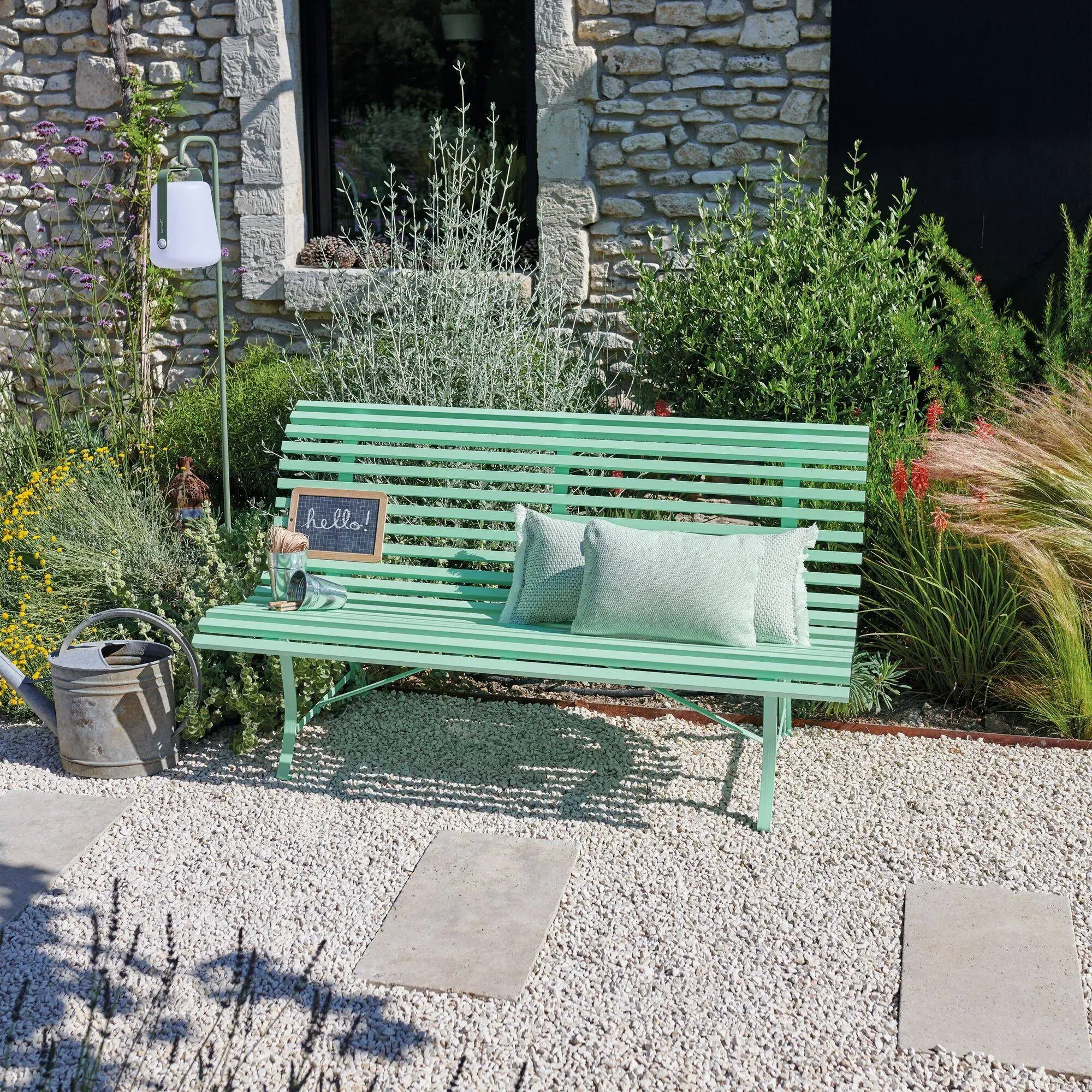 Illustration numéro 2 du produit Banc 3 Places 150 cm Louisiane en Acier