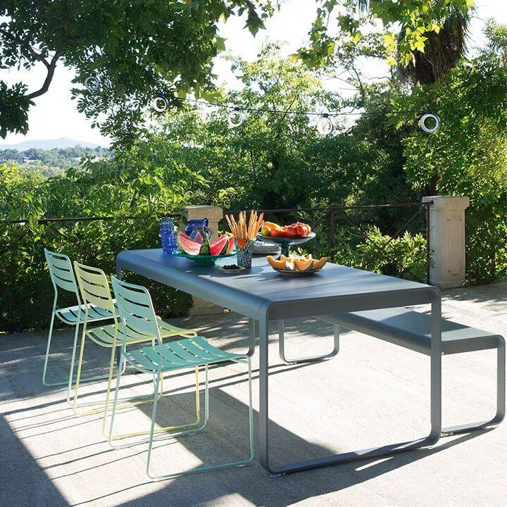 Illustration numéro 2 du produit Table Rectangulaire 196 x 90 cm Bellevie en Aluminium